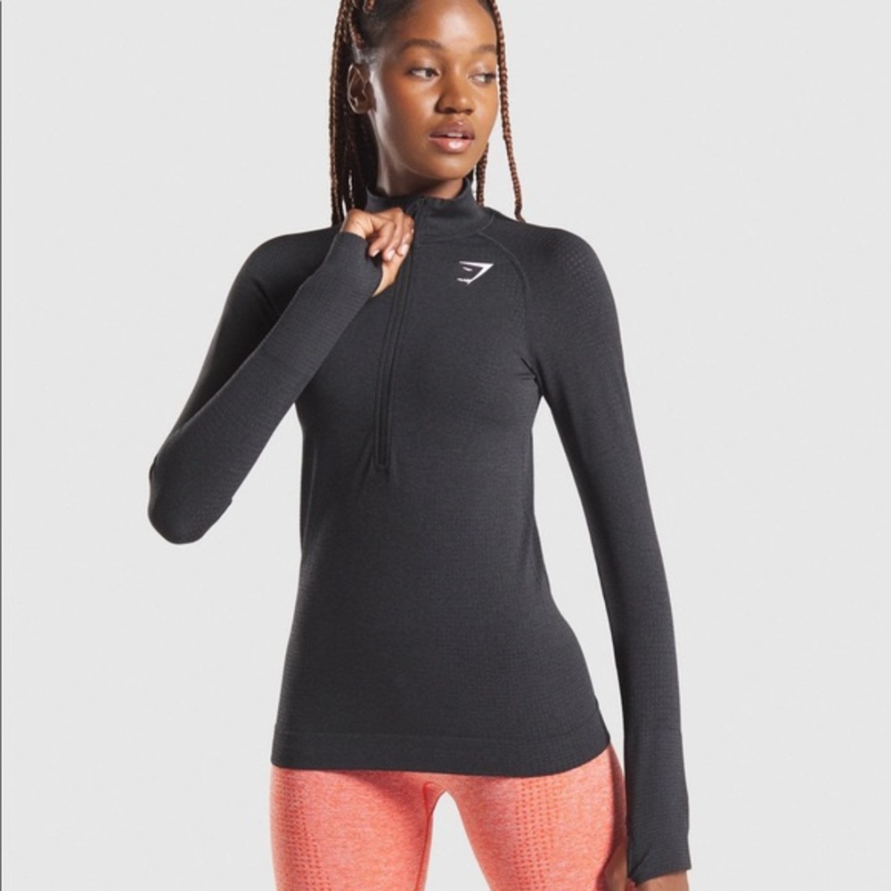 Gymshark vital seamless half zip